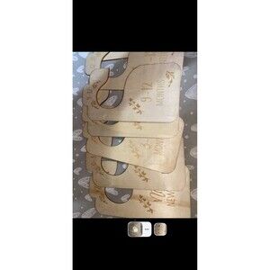 Wooden Baby Closet Organizer Tags